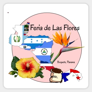 Boquete Panama Flower Festival Sticker